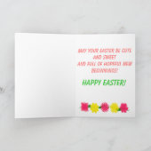 Häschen-und Beagle-Ostern-Karte Feiertagskarte (Innenseite)