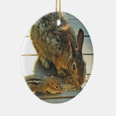 Häschen-und Chipmunk-Teilen Keramik Ornament (Rechts)