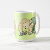 Häschen und Schnecke Kaffeetasse (VorderseiteRechts)