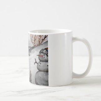 Häschen- und Snowmanwinter-Tasse Kaffeetasse