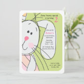 Häschen-Verstecken-Einladung Einladung (Stehend Vorderseite)