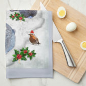 Häschen-WeihnachtsParty-Küchen-Tuch Geschirrtuch (Viertel Falte)