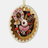 Häschen-Zeit-Verzierung Keramikornament (Rechts)