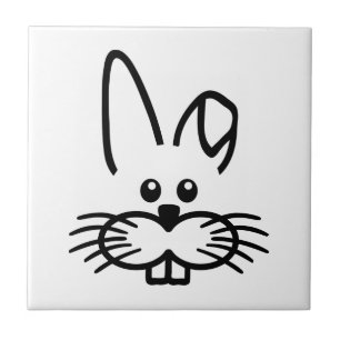 Häschengesicht Fliese