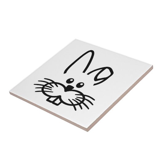 Häschengesicht Fliese (Seite)