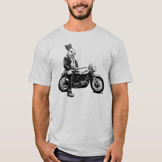 Häschenradfahrer T-Shirt (Vorderseite)
