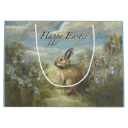Häschenweg OSTERN Große Geschenktüte (Vorderseite)