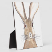 Hase Aquarellmalerei Fotoplatte (Seite)