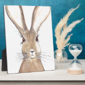 Hase Aquarellmalerei Fotoplatte (Seite)