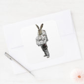 Hase Astronaut Aufkleber (Umschlag)