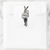 Hase Astronaut Aufkleber (Tasche)