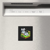 Hase Frohen Ostertag Ei Videospiel Geschenk Männer Magnet (In Situ (Geschirrspüler))