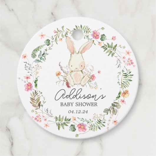 Hase-Gefallen-Tag, Kaninchen-Gefallen-Tag Geschenkanhänger (Vorderseite)