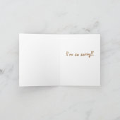 Hase im Bett Sie krank? Karte (Innenseite)