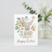 Hase im Busch Postkarte (Stehend Vorderseite)