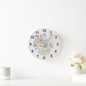 Hase im Busch Runde Wanduhr (Zuhause)