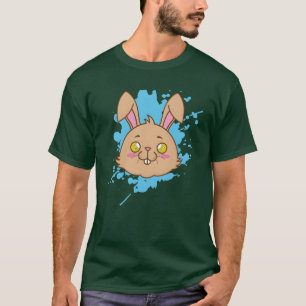 Hase im japanischen Kawaii-Stil Tierfreund T-Shirt