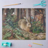 Hase im Wald Kaninchen Dekupage Seidenpapier (Basteln)