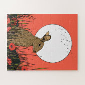 Hase in den Mohnblumen Puzzle (Horizontal)