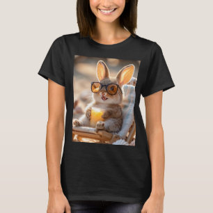 Hase in der Sonne mit Urlaubsfeeling T-Shirt