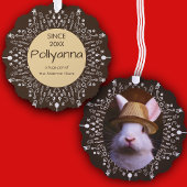 Hase in einem Hut Ornament Karte