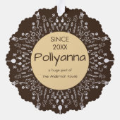 Hase in einem Hut Ornament Karte (Rückseite)