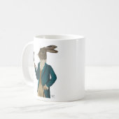Hase in Türkis, Coat 2 Kaffeetasse (Vorderseite Links)