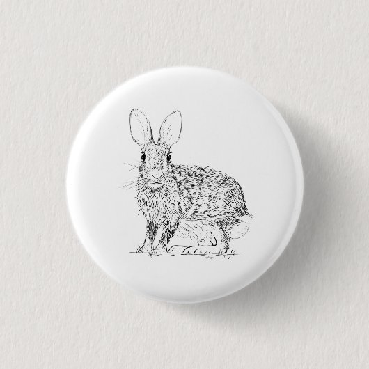 Hase / Kaninchen Button (Vorderseite)