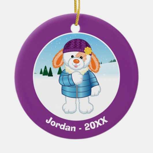 Hase Keramik Ornament (Vorne)