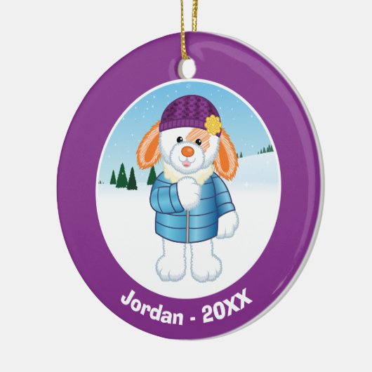 Hase Keramik Ornament (Links)