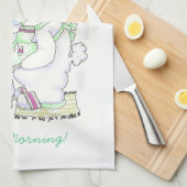 Hase-Koch, der Eituch brät Küchentuch (Viertel Falte)