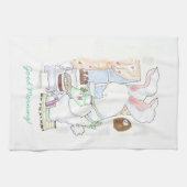 Hase-Koch, der Eituch brät Küchentuch (Horizontal)