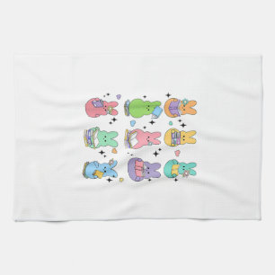 Hase liest Bücher Ostertag Bibliothekar Lehrer B Geschirrtuch