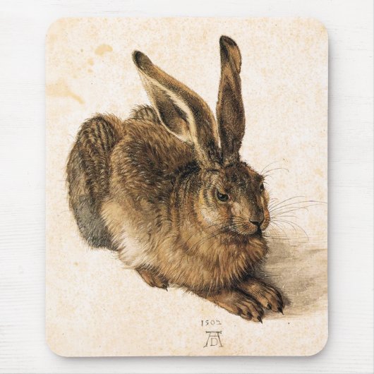 Hase-Mausunterlage Albrecht Durer junge Mousepad (Vorne)