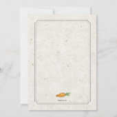 Hase mit Blue Bow Einladung (Rückseite)