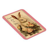 Hase mit Blumen flexibler Magnet (Rechte Seite)