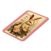 Hase mit Blumen flexibler Magnet (Linke Seite)