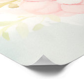 Hase mit Blumenkranz Poster (Ecke)