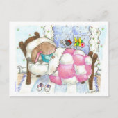 Hase mit Bugs Postkarte (Vorderseite)