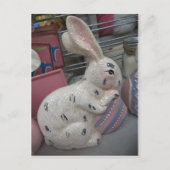 Hase mit Ei Postkarte (Vorderseite)
