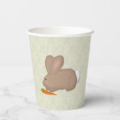 Hase mit Karotte Pappbecher (Rückseite)