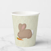 Hase mit Karotte Pappbecher (Vorderseite)