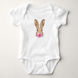 Hase mit Kaugummi Baby Strampler