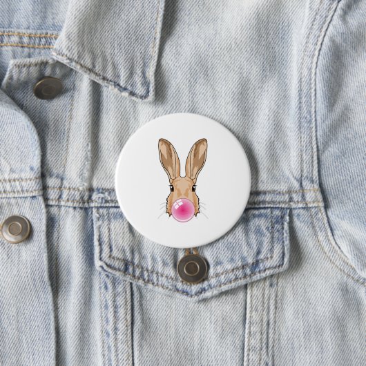 Hase mit Kaugummi Button (Beispiel)