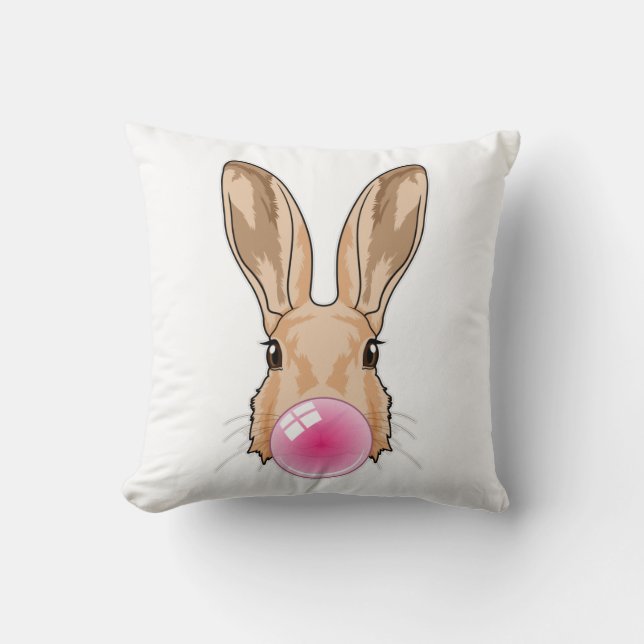 Hase mit Kaugummi Kissen (Vorderseite)