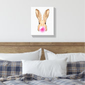 Hase mit Kaugummi Leinwanddruck (Insitu (Schlafzimmer))