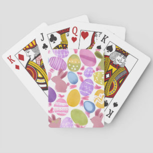 Hase mit Ostereiern Spielkarten