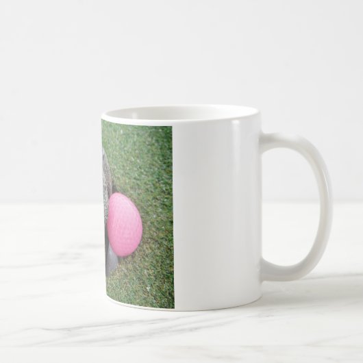 Hase mit rosa blaugelbem Ei Kaffeetasse (Rechts)