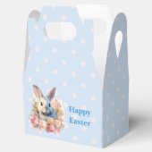 Hase mit Rosen-Girlande Süßes Ostern Geschenkschachtel (Geöffnet)