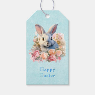 Hase mit Rosenkranz Süßes Ostern Geschenkanhänger